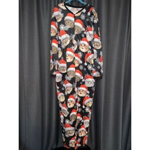 Ugly Christmas Sweater Onesie Size Large Cat
